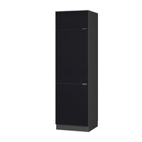 Vicco Armadio frigorifero Nero a righe 60 cm