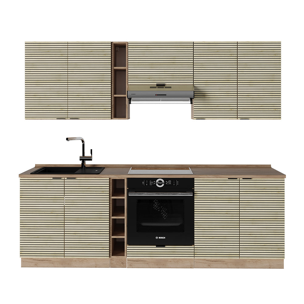 Vicco Cucina componibile Pannello in rovere/rovere goldkraft 235 cm , PL Rovere