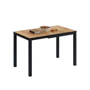 Vicco Tavolo da pranzo Rovere/antracite 120 x 70 cm Estensibile