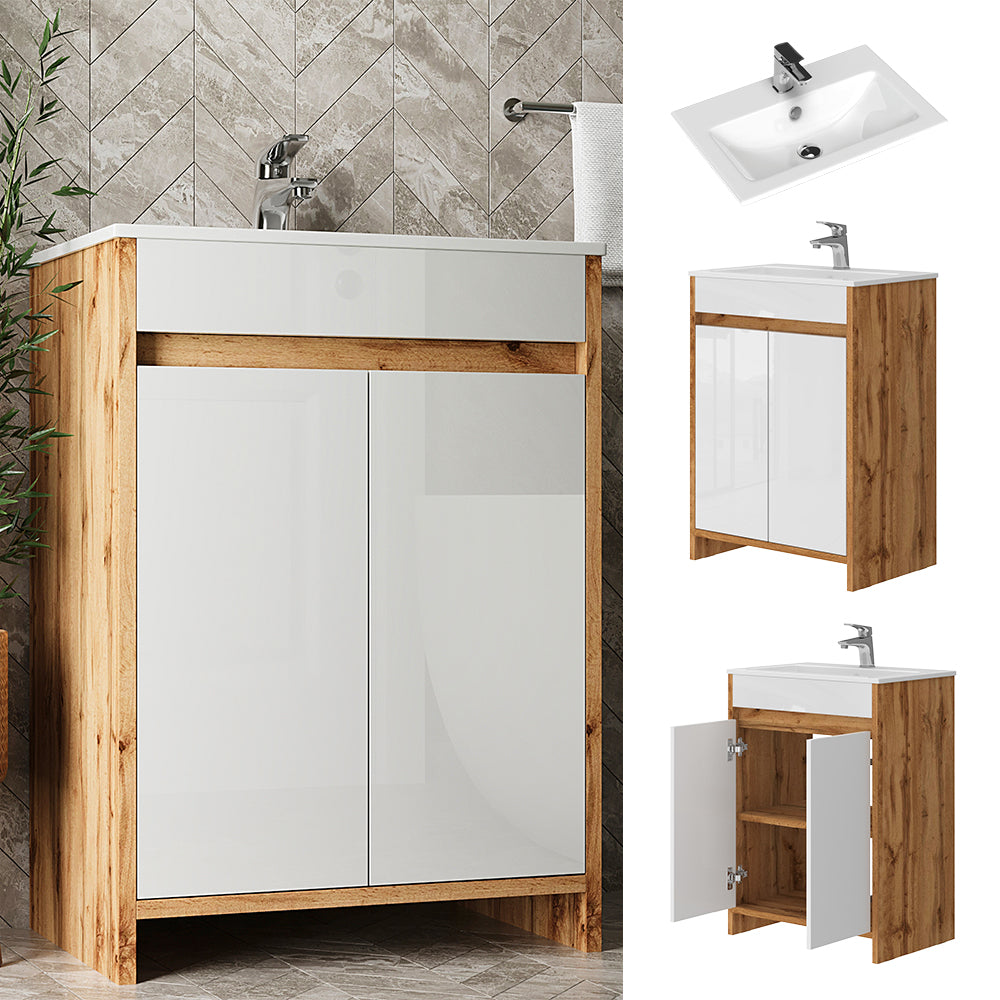 Vicco Mobiletto Quercia dorata 2 parti