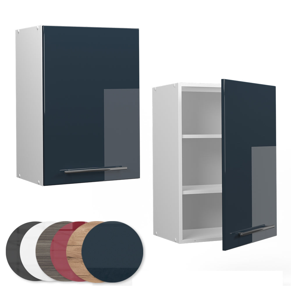 Vicco Pensile da cucina Blu scuro lucido 50 cm