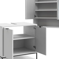 Vicco Set di mobili da bagno Bianco 2 parti