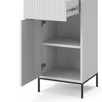 Vicco Mobile midi Bianco 40 x 87 cm con anta e cassetto