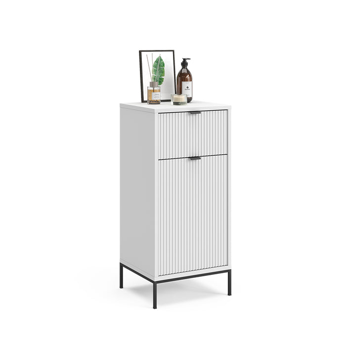 Vicco Mobile midi Bianco 40 x 87 cm con anta e cassetto