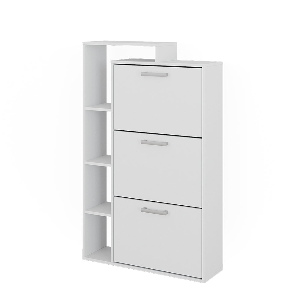 Vicco Scarpiera Bianco 80 x 128.3 cm con 3 scomparti