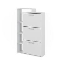 Vicco Scarpiera Bianco 80 x 128.3 cm con 3 scomparti
