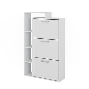Vicco Scarpiera Bianco 80 x 128.3 cm con 3 scomparti