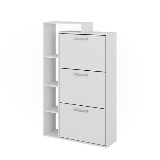 Vicco Scarpiera Bianco 80 x 128.3 cm con 3 scomparti