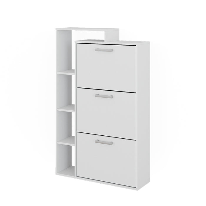 Vicco Scarpiera Bianco 80 x 128.3 cm con 3 scomparti