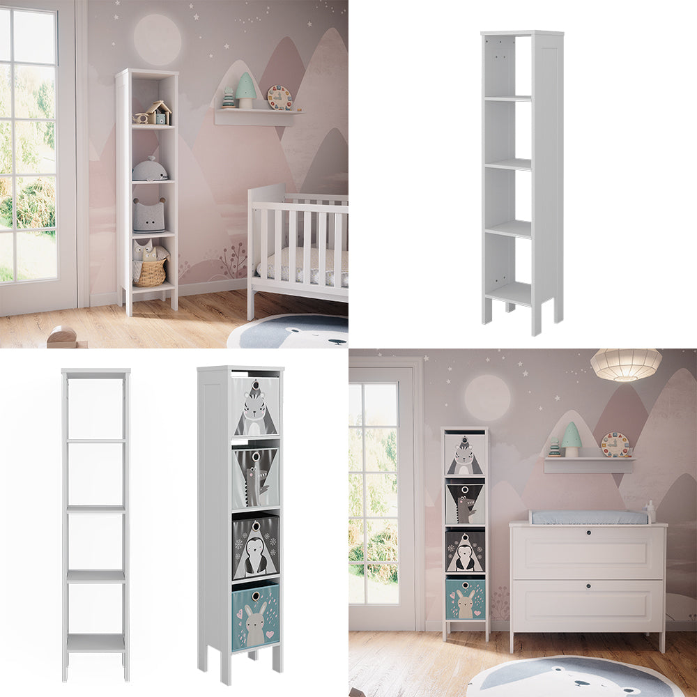 Vitalispa Scaffale per bambini Bianco 35.2 x 159.5 cm