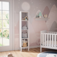 Vitalispa Scaffale per bambini Bianco 35.2 x 159.5 cm