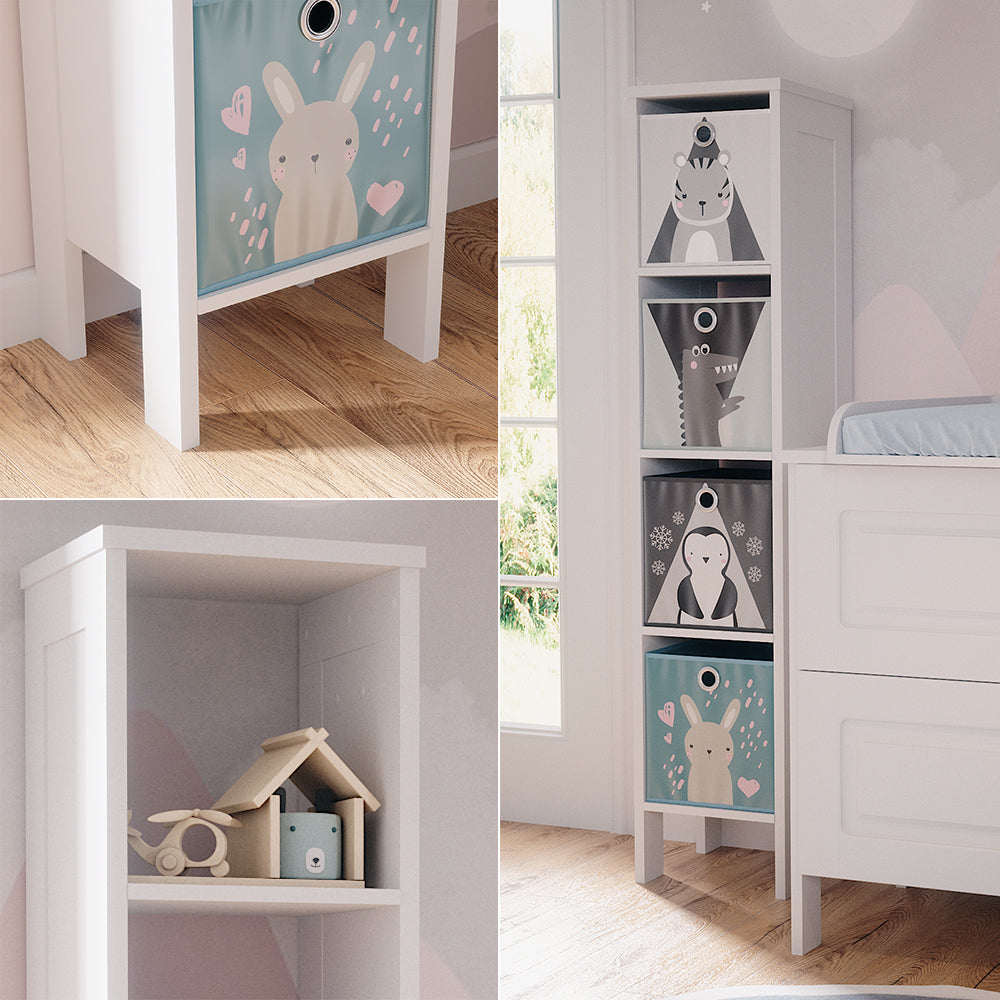 Vitalispa Scaffale per bambini Bianco 35.2 x 159.5 cm