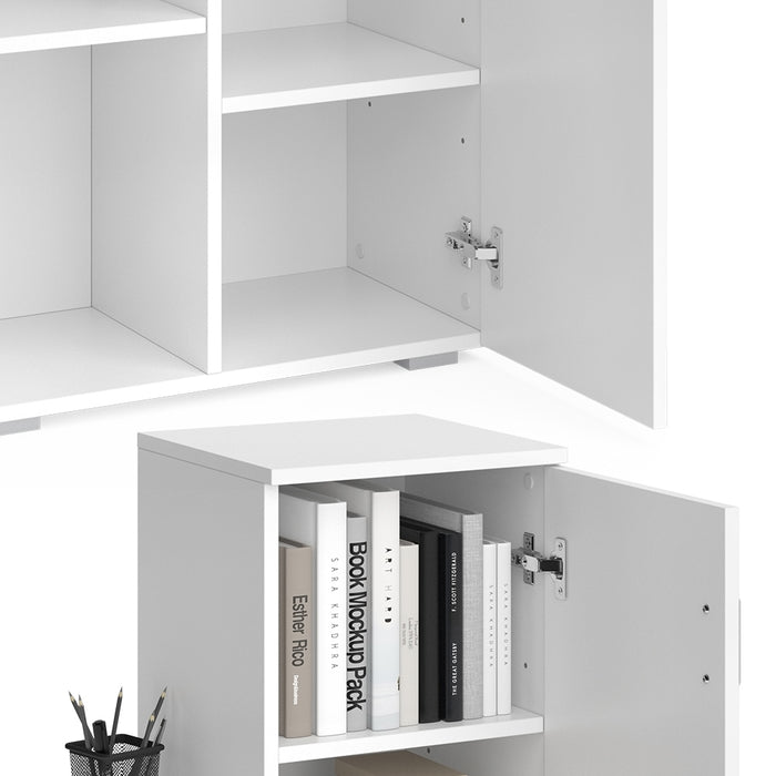 Vicco Scrivania per computer Bianco 141.2 x 45.2 cm