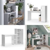 Vicco Scrivania per computer Bianco 141.2 x 45.2 cm