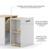 Vicco Tavolo da pranzo  Greige/rovere artigianale 60 x 50.4 cm Estensibile