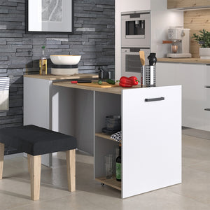 Vicco Tavolo da pranzo  Greige/rovere artigianale 60 x 50.4 cm Estensibile