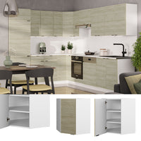 Vicco Mobile angolare da cucina Pannello in quercia 57 cm