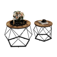 Vicco Set di tavolini Rovere rustico 50 x 40 cm 2 parti