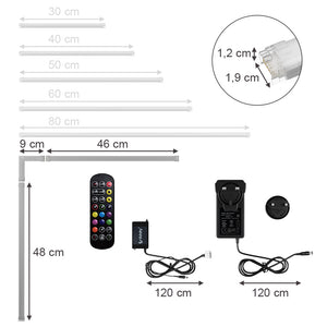 Vicco Striscia LED Bianco 55 cm Pacchetto iniziale