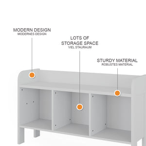 Vitalispa Scaffale per bambini Bianco 107.2 x 63.8 cm