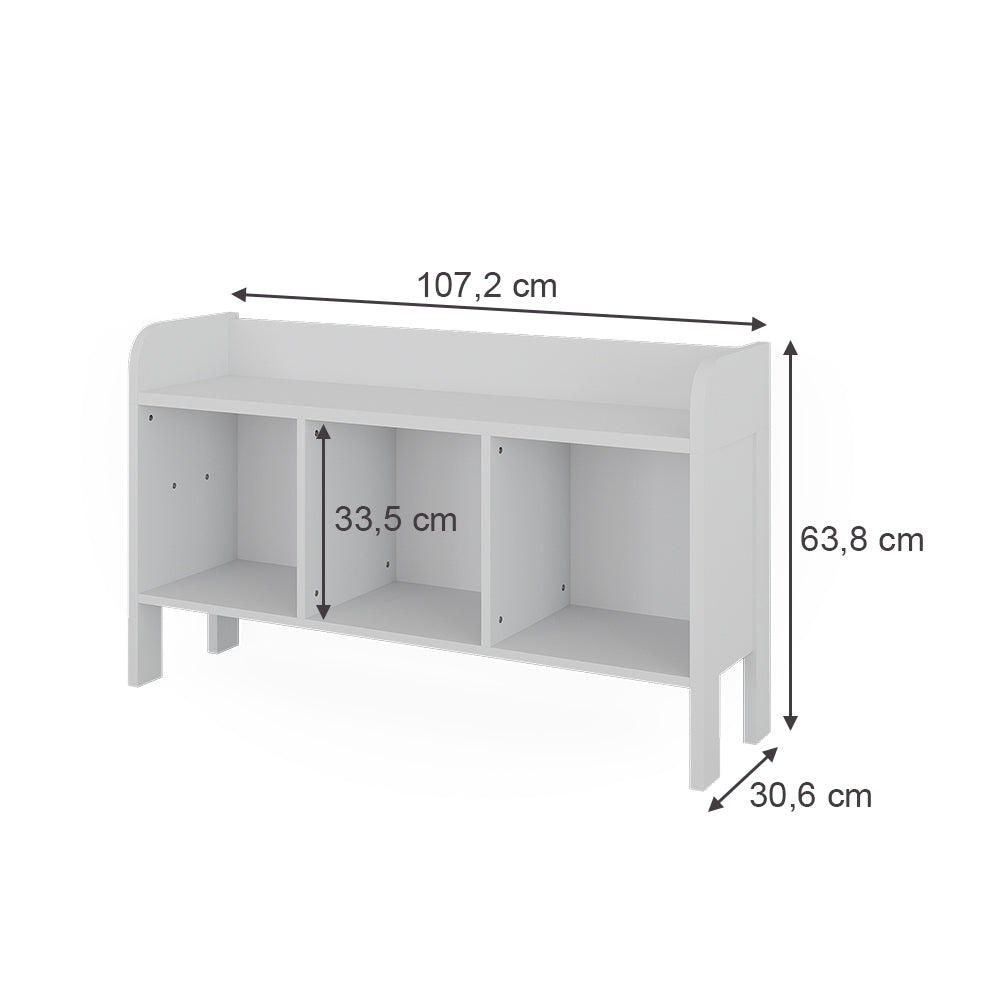 Vitalispa Scaffale per bambini Bianco 107.2 x 63.8 cm