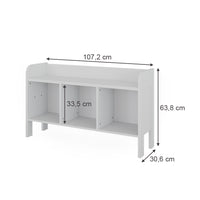 Vitalispa Scaffale per bambini Bianco 107.2 x 63.8 cm