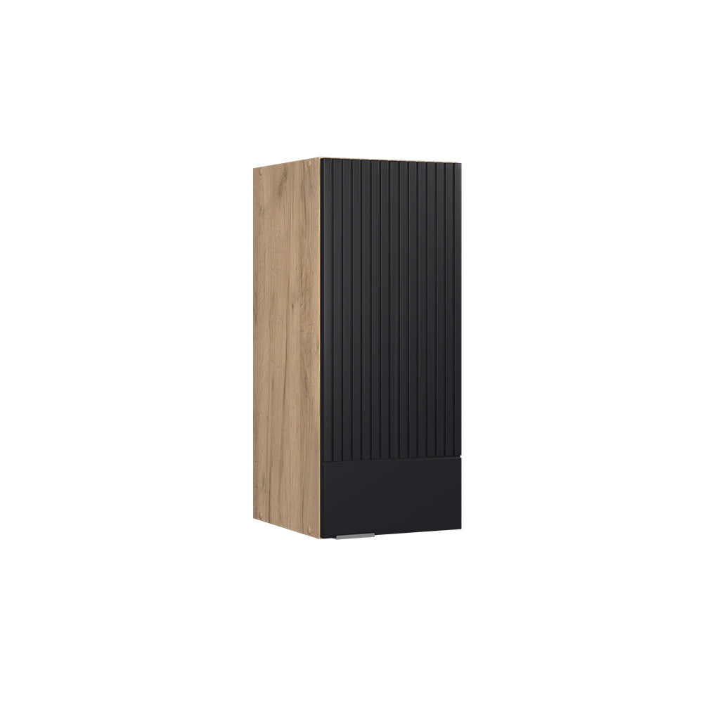 Vicco Pensile da cucina Nero a righe 30 cm