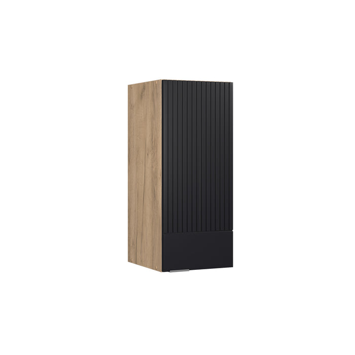 Vicco Pensile da cucina Nero a righe 30 cm