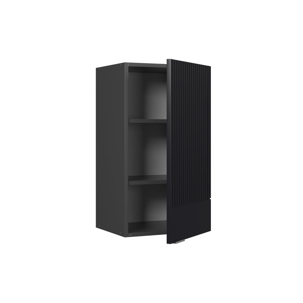 Vicco Pensile da cucina Nero a righe 40 cm