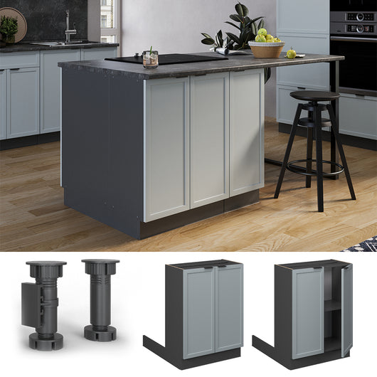 Vicco Isola cucina Blu-grigio chiaro 60 cm senza piano di lavoro