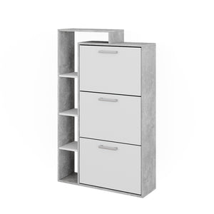 Vicco Scarpiera Calcestruzzo 80 x 128.3 cm con 3 scomparti