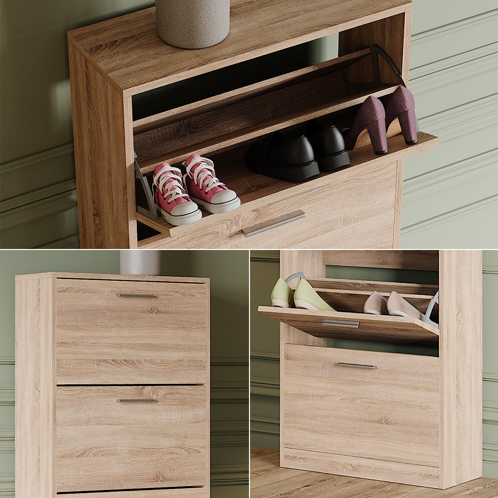 Vicco Scarpiera Sonoma 59 x 137 cm con 4 scomparti