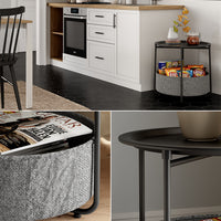 Vicco Tavolino Nero 47 x 50 cm