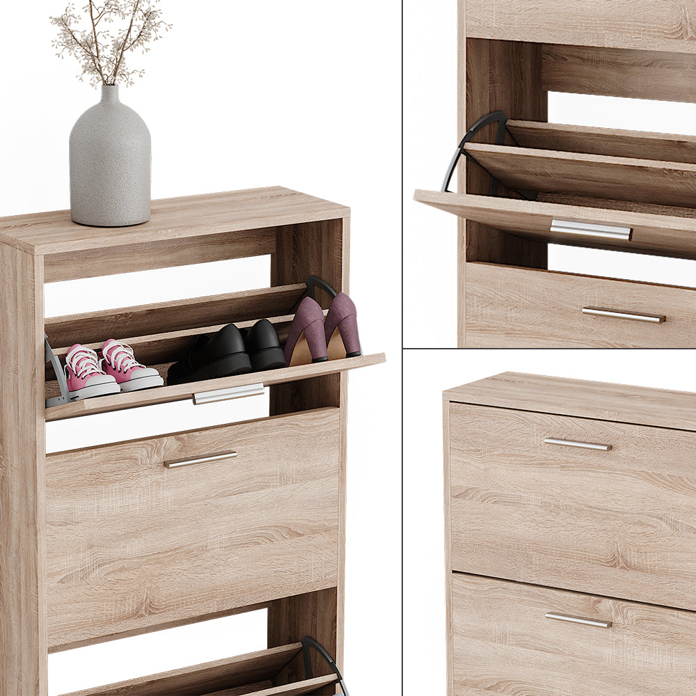 Vicco Scarpiera Sonoma 59 x 137 cm con 4 scomparti