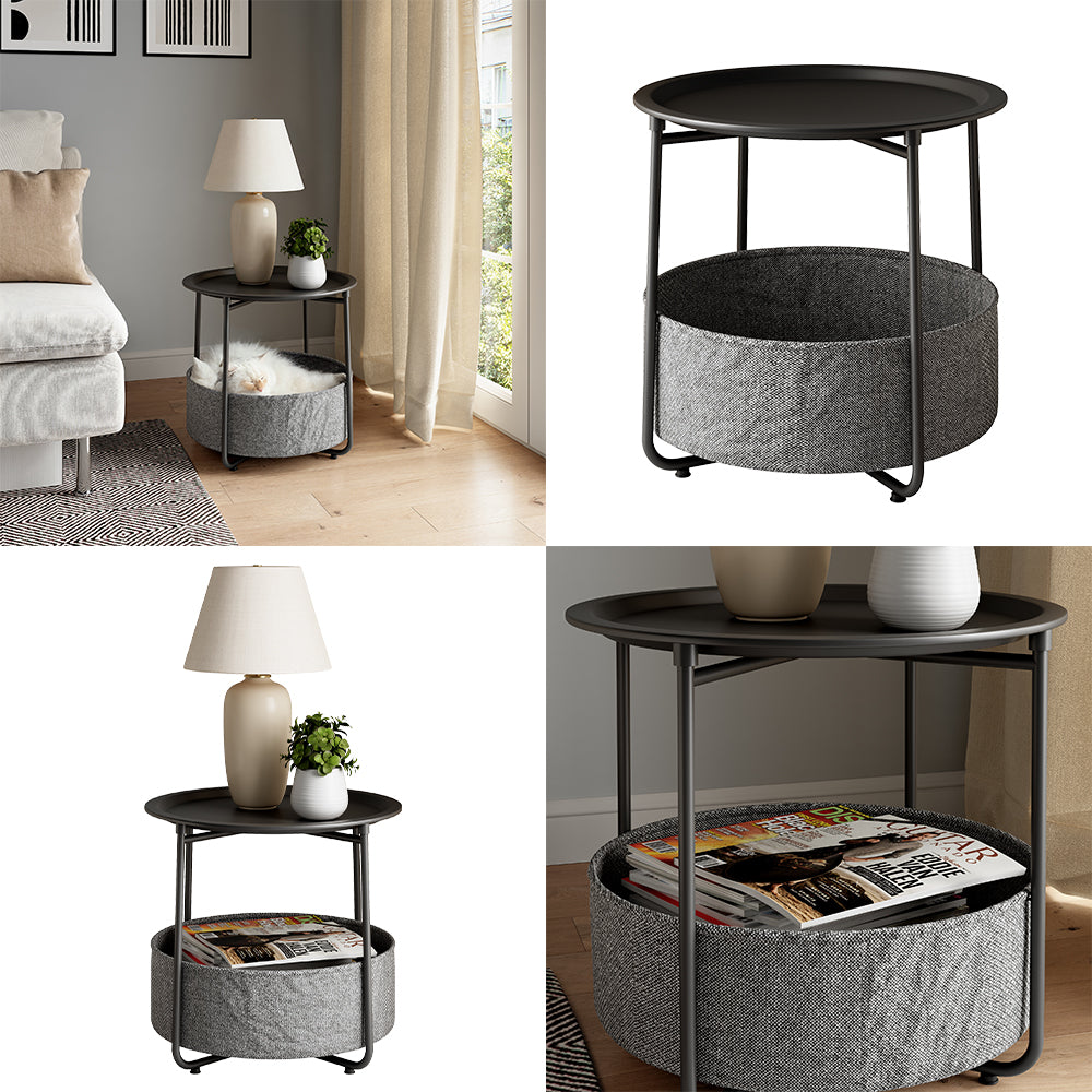 Vicco Tavolino Nero 47 x 50 cm