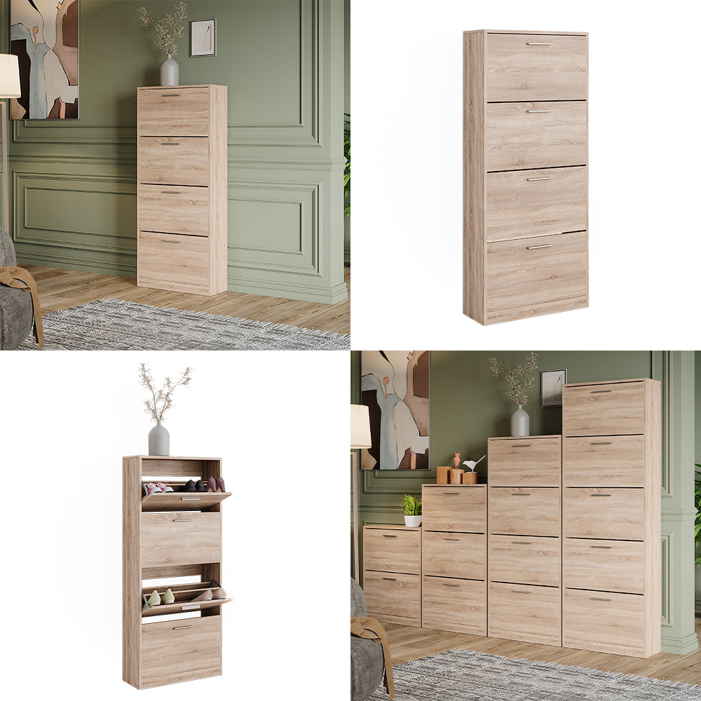 Vicco Scarpiera Sonoma 59 x 137 cm con 4 scomparti