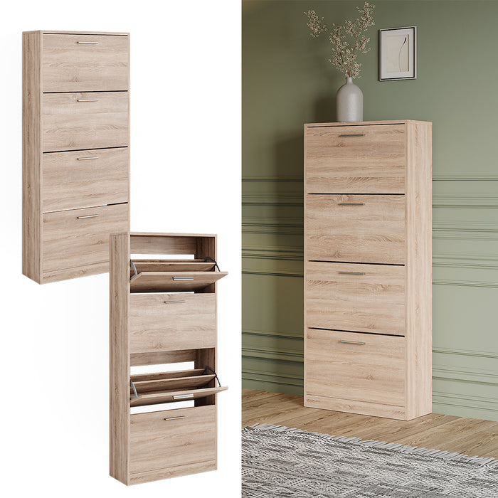 Vicco Scarpiera Sonoma 59 x 137 cm con 4 scomparti