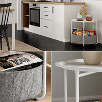 Vicco Tavolino da caffè Bianco 47 x 50 cm