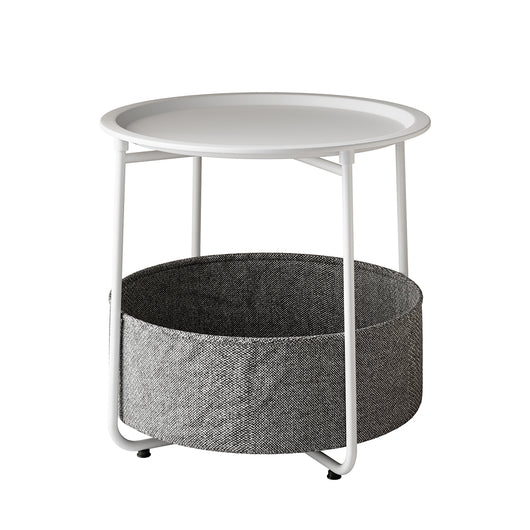 Vicco Tavolino da caffè Bianco 47 x 50 cm