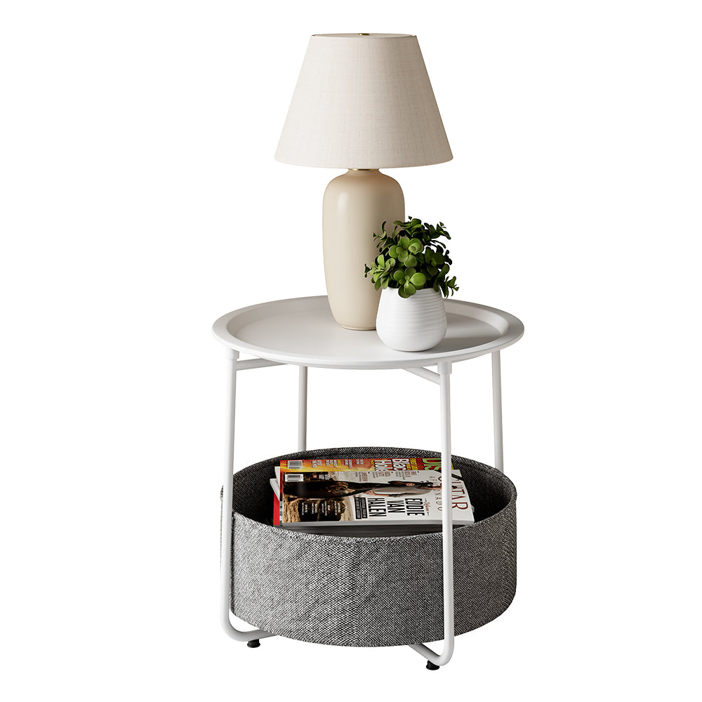 Vicco Tavolino da caffè Bianco 47 x 50 cm