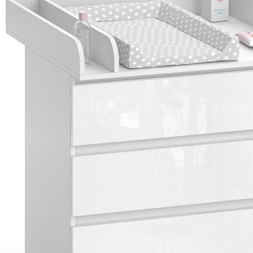 Vicco Fasciatoio Bianco 80 x 85.4 cm con 3 cassetti