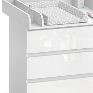 Vicco Fasciatoio Bianco 80 x 85.4 cm con 3 cassetti