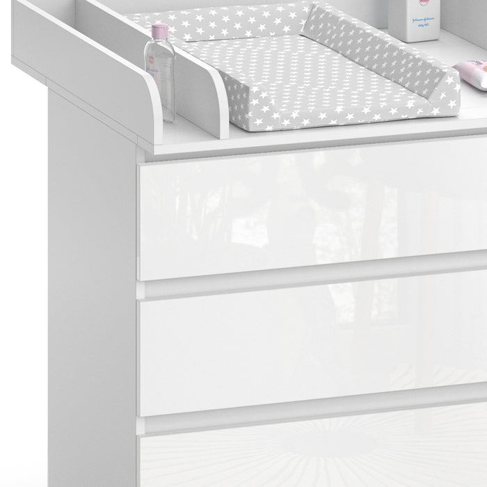 Vicco Fasciatoio Bianco 80 x 85.4 cm con 3 cassetti