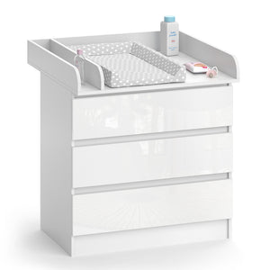 Vicco Fasciatoio Bianco 80 x 85.4 cm con 3 cassetti