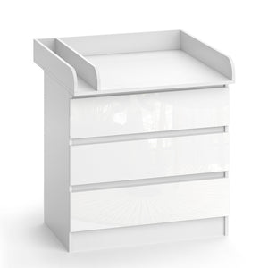 Vicco Fasciatoio Bianco 80 x 85.4 cm con 3 cassetti