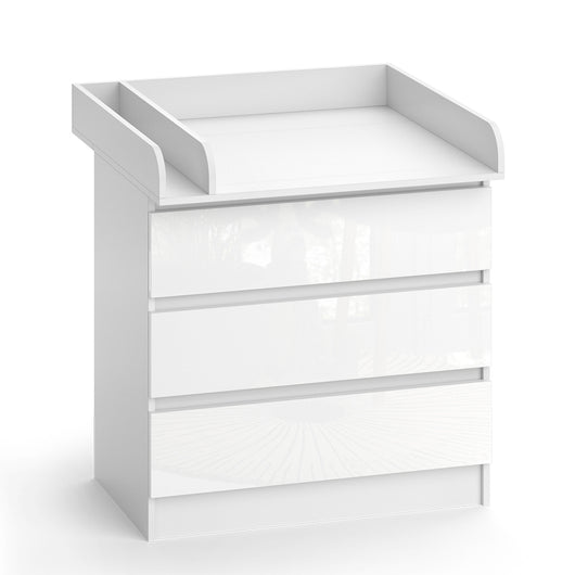 Vicco Fasciatoio Bianco 80 x 85.4 cm con 3 cassetti