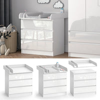 Vicco Fasciatoio Bianco 80 x 85.4 cm con 3 cassetti