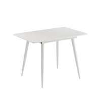 Vicco Tavolo da pranzo Bianco 80 x 70 cm Estensibile