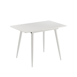 Vicco Tavolo da pranzo Bianco 80 x 70 cm Estensibile