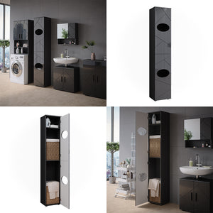 Vicco Armadio per la biancheria Antracite 32 x 192 cm